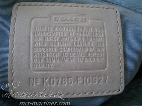 fake coach creed numbers|coach handbags counterfeit.